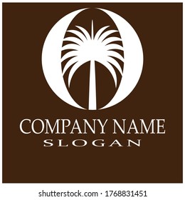 Dates tree Logo Template vector symbol nature