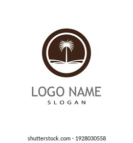 Dates tree Logo Template vector symbol  design