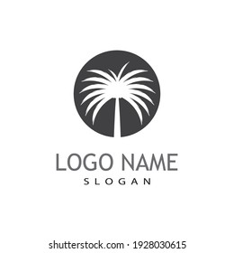 Dates tree Logo Template vector symbol  design