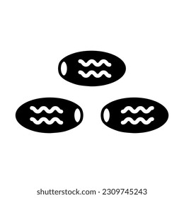 Dates Vector Glyph Icon For Personal And Commercial Use.
