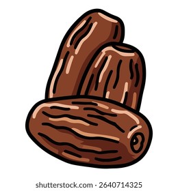Dates vector illustration, simple design