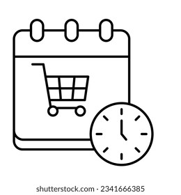 Datetime Vector Icon which can easily modify

