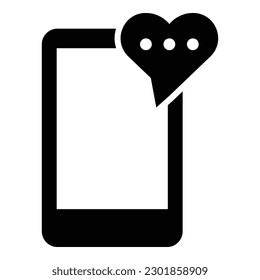 Plantilla de diseño de icono de chat de aplicación de fecha ilustración aislada
