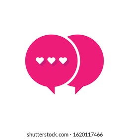 Dating app icon. Dating app logo. Love icon. Love logo design vector