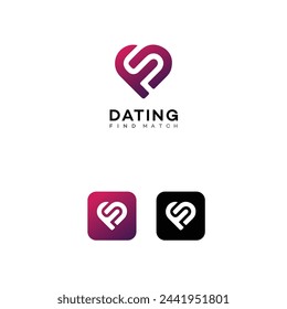 Dating App Logo Design - Find Perfect Match For Marriage