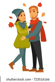 Dating couple romance and romantic love relationship vector flat woman man relationship