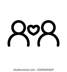 dating icon or logo isolated sign symbol vector illustration - high quality black style vector icons