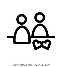dating icon or logo isolated sign symbol vector illustration - high quality black style vector icons