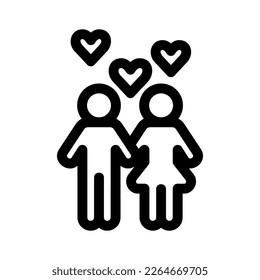 dating icon or logo isolated sign symbol vector illustration - high quality black style vector icons