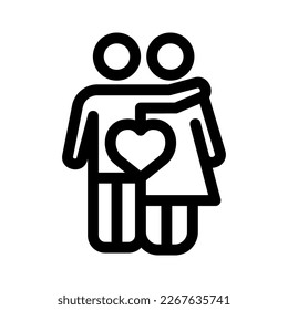 dating icon or logo isolated sign symbol vector illustration - high quality black style vector icons
