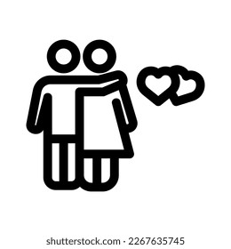 dating icon or logo isolated sign symbol vector illustration - high quality black style vector icons
