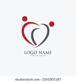 Logo de citas, amor, icono, logotipo totalmente editable logo vecto Plantilla