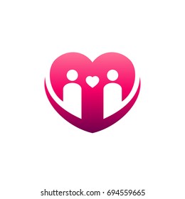 dating logo template, wedding logo template, couple logo