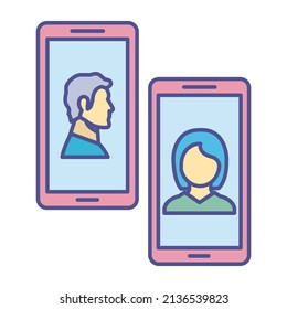 dating online Fill inside vector icon which can easily modify or edit 