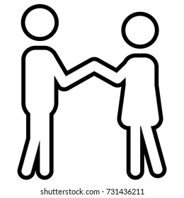 dating outline icon