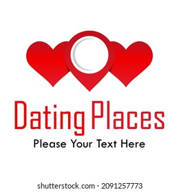 Dating places logo template illustration