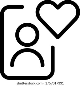 dating smartphone man icon vector for webs and apps