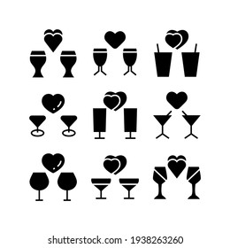 dating valentine icon or logo isolated sign symbol vector illustration - Collection of high quality black style vector icons
