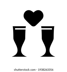 dating valentine icon or logo isolated sign symbol vector illustration - high quality black style vector icons
