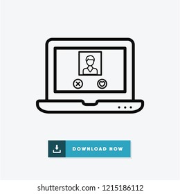 Dating valentines day vector icon
