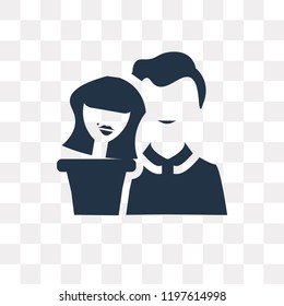 Dating vector icon isolated on transparent background, Dating transparency concept can be used web and mobile