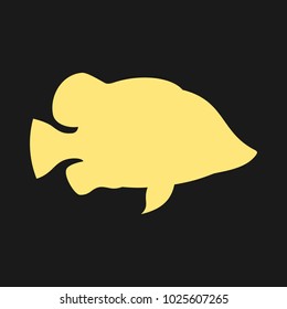 Datnoid Fish vector logo. fish logo. fish icon.