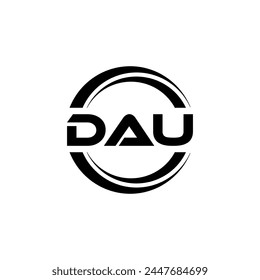 DAU Letter Logo Design, Inspiration for a Unique Identity. Modern Elegance and Creative Design. Watermark Your Success with the Striking this Logo.
