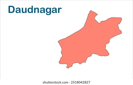 Mapa da subdivisão de Daudnagar, Distrito de Aurangabad, Estado de Bihar, República da Índia, Governo de Bihar, território indiano, Índia oriental, política, aldeia, turismo