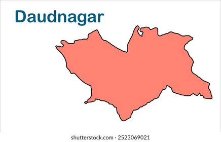 Mapa da subdivisão de Daudnagar, Distrito de Jamui, Estado de Bihar, República da Índia, Governo de Bihar, território indiano, Índia oriental, política, aldeia, turismo