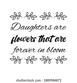 Daughters Flowers That Forever Bloom Vector Stock Vector (Royalty Free ...