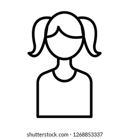 Daugther vector icon