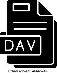 Dav Line vector Icon Design
