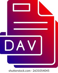 Dav Line vector Icon Design