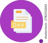 Dav vector Icon Design Illustration