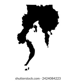 Davao Region map, administrative division of Philippines. Vector illustration.