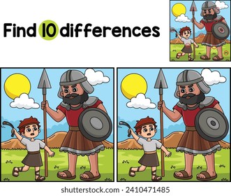 David and Goliath Find The Differences