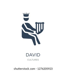 david icon vector on white background, david trendy filled icons from Cultures collection, david vector illustration