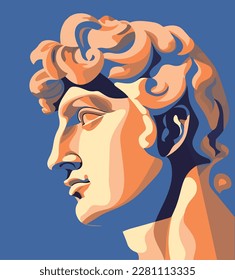 David modern art vector illustration