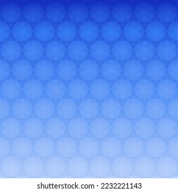 David star halftone pattern in persian blue hues on gradient background. Can be used as a website landing page, textile print, wallpaper, poster, placard, banner, cover, wrapping paper, decoration