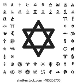 David star icon illustration isolated vector sign symbol