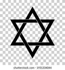 David star icon, israel symbol of religion judaism. Hexagram jerusalem symbol. Biblical flat seal .