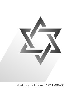 David star isolated vector illustration on white