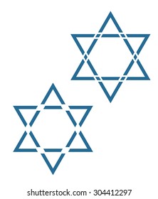 david star jewish star vector symbol design