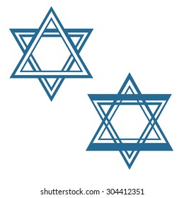 david star jewish star vector symbol design