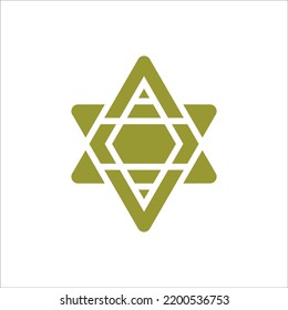 david star logo design vector sign