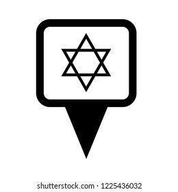 david star and map pin.logo concept. Designed for your web site design, logo, app, UI