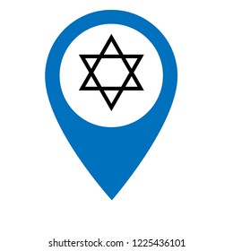 david star and map pin.logo concept. Designed for your web site design, logo, app, UI