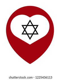 david star and map pin.logo concept. Designed for your web site design, logo, app, UI