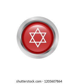 david star and metalic button