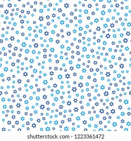 David star seamless pattern background